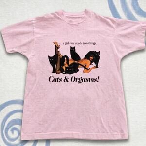 Cats And Orgasms Light Graphic Tee